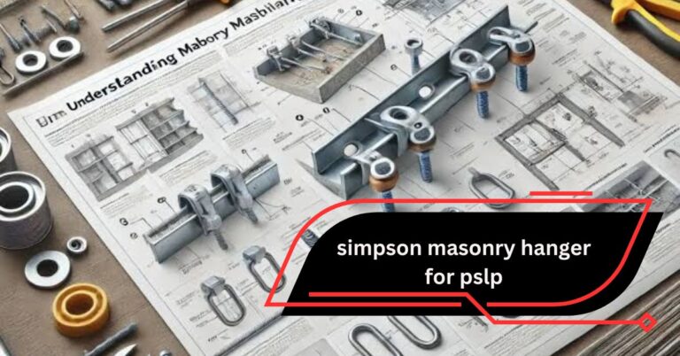 Simpson Masonry Hanger for PSLP – A Comprehensive Guide